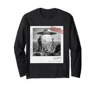 Lost Cat Funny Selfie UFO Alien Bigfoot Hombres Mujeres Niños Manga Larga