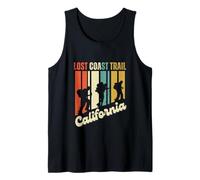 Lost Coast Trail California Senderismo Retro Montaña Escalada Camiseta sin Mangas