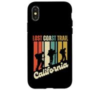 Lost Coast Trail California Senderismo Retro Montaña Escalada Carcasa para iPhone X/XS