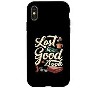 Lost in a Good Book Cozy Reading Design Carcasa para iPhone X/XS