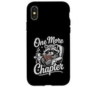Lost in a Good Book Raccoon Reading Book Amante de los Libros Art Carcasa para iPhone X/XS