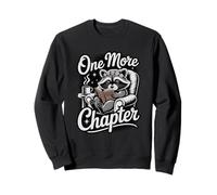 Lost in a Good Book Raccoon Reading Book Amante de los Libros Art Sudadera