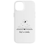 Lost in Books Luna Estrellas Lectura Diseño Estético Carcasa para iPhone 14 Plus