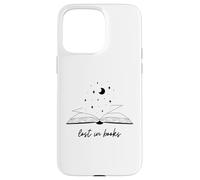 Lost in Books Luna Estrellas Lectura Diseño Estético Carcasa para iPhone 15 Pro MAX