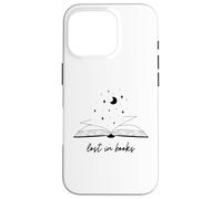 Lost in Books Luna Estrellas Lectura Diseño Estético Carcasa para iPhone 16 Pro