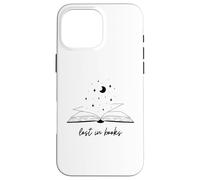 Lost in Books Luna Estrellas Lectura Diseño Estético Carcasa para iPhone 16 Pro MAX