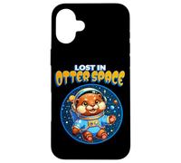 Lost in Otter Space Cute Astronaut Design Carcasa para iPhone 16 Plus