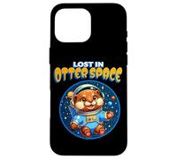 Lost in Otter Space Cute Astronaut Design Carcasa para iPhone 16 Pro MAX