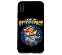 Lost in Otter Space Cute Astronaut Design Carcasa para iPhone XS MAX