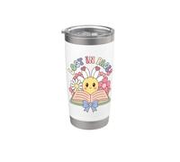 Lost In Pages Book Lover Reading Saying Vaso térmico de acero inoxidable de doble pared