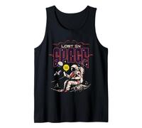 Lost in Space Astronaut, divertido diseño cósmico retro de ciencia ficción Camiseta sin Mangas