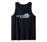 Lost in The 90s Happy There, diseño Pop Art Retro Camiseta sin Mangas