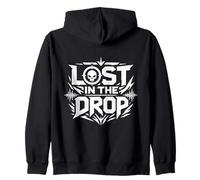 Lost In The Drop Techno Rave Festival Energía Oscura Sudadera con Capucha