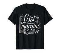 Lost in The Margins Book Lover Lector estético Literario Camiseta
