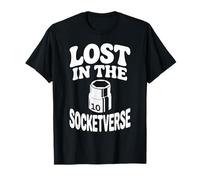 Lost In The Socketverse 10MM Socket Car Guy Divertido Mecánico Camiseta