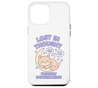 Lost in Thought Orgullosamente soñando Despierto Cat Kawaii Art Carcasa para iPhone 12 Pro MAX