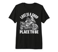 Lost Is A Good Place To Be Motorrad Frase Camiseta Premium