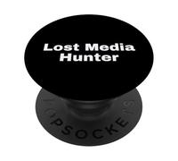 Lost Media Hunter | Internet Misterio Retro Digital PopSockets PopGrip Adhesivo