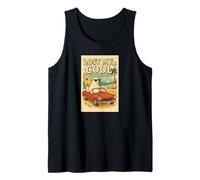 Lost My Cool Funny Polar Bear Calentamiento Global Retro Playa Camiseta sin Mangas