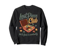 Lost Piece Club Jigsaw Puzzle Solver Puzzler Gráfico Sudadera