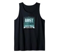 Lost Stormy Sky and Ocean Cast Outlines Poster TV Show Camiseta sin Mangas