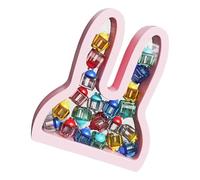 Lost Teeth Holder - Adorable Rabbit Tooth Storage Case | Cute Infant Milk Tooth Organizer Box with Separate Compartments, Kids Development Record Memory Keepsake for Home Nursery Gift Family Present