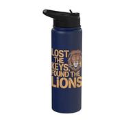 Lost The Keys Encontró a los Leones Zoólogo Divertido Zoológico Stainless Steel Insulated Water Bottle