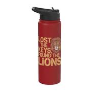 Lost The Keys Encontró a los Leones Zoólogo Divertido Zoológico Stainless Steel Insulated Water Bottle