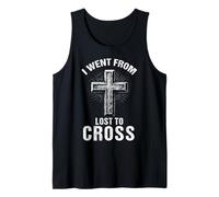 Lost to Cross Inspirador Fe Religiosa Cristiana Camiseta sin Mangas
