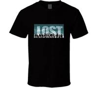 Lost TV Series Men's Black T Shirt tee Size S - 3XL Gift Fashion Men and T-Shirt