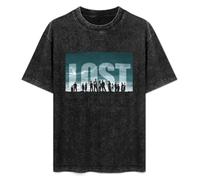 Lost TV Series T-Shirt Unisex Black tee XL