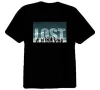 Lost TV Shows Television Series T Shirt Design Tshirt Printing tee Shirt Men's Black L