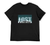 Lost TV Shows Television Series T Shirt Design Tshirt Printing tee Shirt T Shirtsen Funny Men's Black S