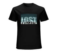 Lost TV Shows Television Series Unisex T-Shirt Printed tee Black Mens Top Shirt L