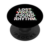 Lost Voice Found Rhythm PopSockets PopGrip Adhesivo