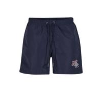 Lost Youth Bermudas 'With Love' navy / gris plateado / rosé L navy / gris plateado / rosé