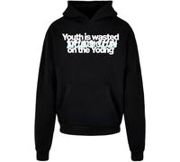 Lost Youth Sudadera 'Wasted' turquesa / negro / blanco XL turquesa / negro / blanco
