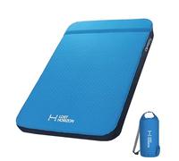 LOSTHORIZON Colchón Air & Foam para camping, almohadilla de dormir autoinflable, 3 pulgadas de grosor, con saco de bomba, tamaño matrimonial