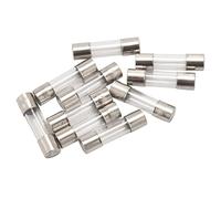Losueeun 10 unidades de 250 V, 0,2 A, 200 mA, rápido, fusibles de cristal, 5 mm x 20 mm