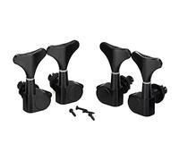 Losueeun 2+2 clavijas de afinación de guitarras de bajo sellado 2R2L Mecánicas para bajo de precisión y negro
