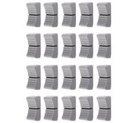 Losueeun 20 unidades de 24 mm x 11 mm x 10 mm consolas batidoras deslizantes reguladores fader perillas para potenciómetro botón gris marca negra