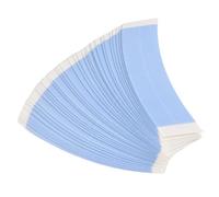 Losueeun 36 unidades de cinta adhesiva azul sólida doble para pelucas, cinta de pelo dilatada, resistente al agua, para peluquín de encaje, película con línea de ranura