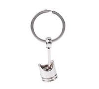 Losueeun Colgante de llave de motor para coche, color plateado