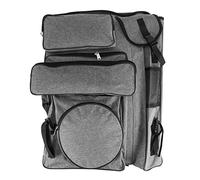 Losueeun Estuche portafolio de arte, mochila de lona 4K, impermeable, bolsa de transporte de arte, bolsa de transporte para carteles, herramientas de boceto, organizar, gris