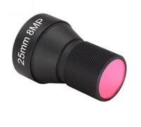 Losueeun HD 4K 8MP CCTV Objetivo 25MM M12-Mount Baja Distorsión Apertura F1.6 Formato 1/1,8 con filtro IR de 650 Nm para cámara de acción