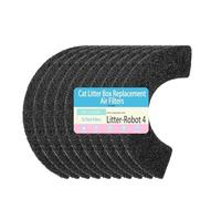LOSUIN Paquete de 10 filtros de carbono compatibles con Litter Robot 4, filtros de caja de arena para gatos, mantiene tu hogar limpio y fresco