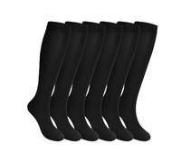 Losvcbcx 2/4/6/7 pares de calcetines de compresión para mujeres de 15 a 20 mmHg, los mejores calcetines deportivos y médicos para correr, vuelos, viajes, enfermeras
