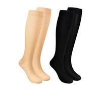 Losvcbcx 2/4/6/7 pares de calcetines de compresión para mujeres de 15 a 20 mmHg, los mejores calcetines deportivos y médicos para correr, vuelos, viajes, enfermeras