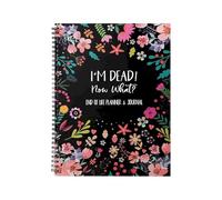 LOSVIP # End Of Life Planner Organizer Notebook I'M Dead Now What Planner Bound If I Die Organizer Guided Final Arrangement For Beneficiary Will Preparation Last Wishes (Black, One Size)