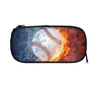 LOSVIP # Federmäppchen mit Feuerwehr-Baseball-Motiv, für Schulbedarf, Federmäppchen mit Reißverschluss, Federtasche für Teenager, und Mädchen, Journaling-Zubehör, d, Einheitsgr÷e
